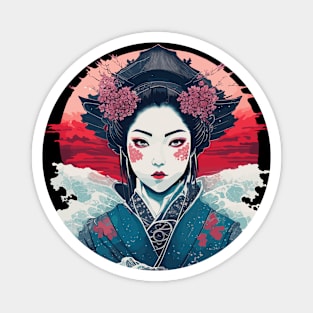 Japan Geisha Gothic Magnet